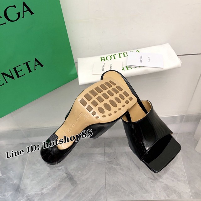 BOTTEGA VENETA高端時尚女鞋 寶緹嘉漆皮版2022-22早春最新高跟涼鞋拖鞋 dx3547